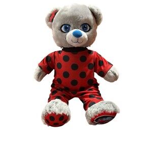 Build A Bear BAB Gray Miraculous Ladybug Stuffed Animal Plush With Outfit